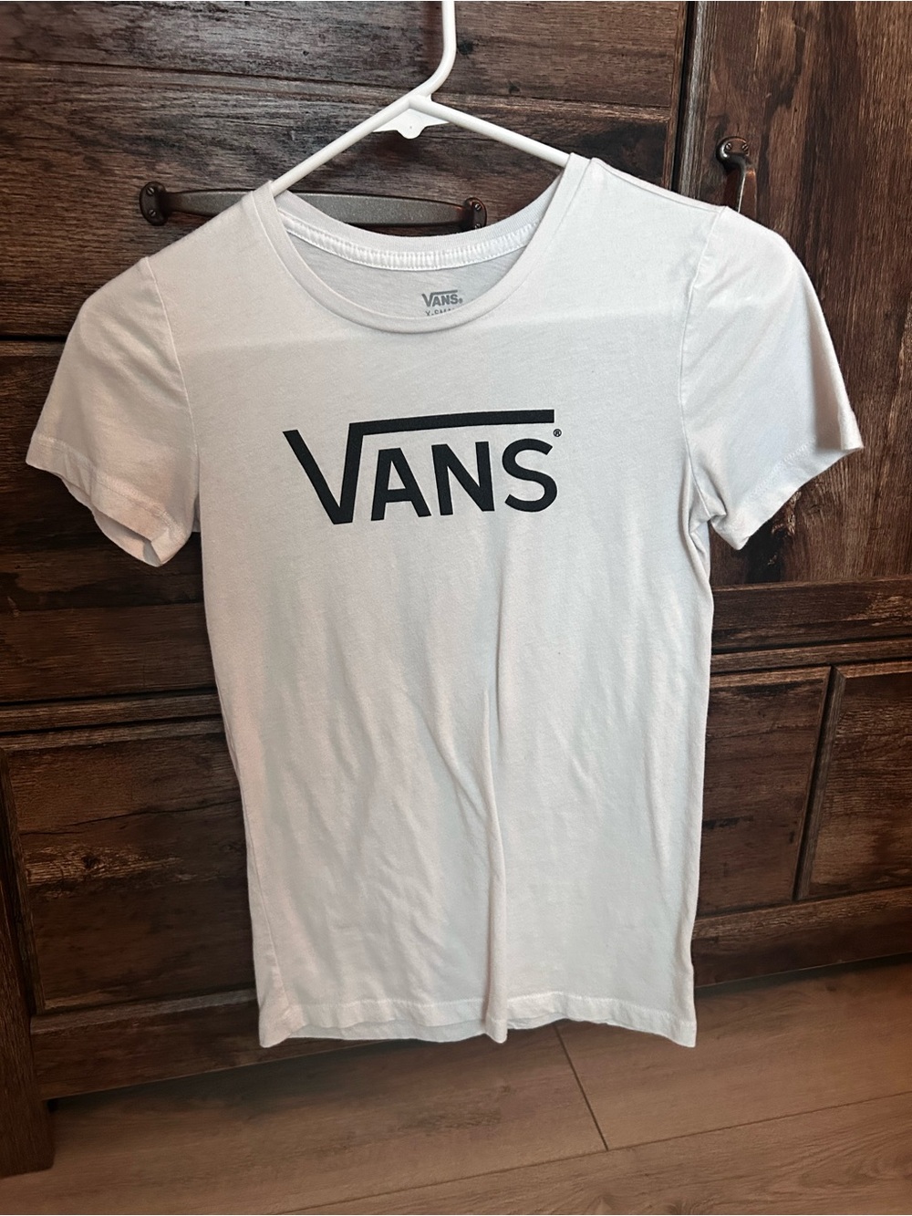 Vans | Classic Logo Tee in White with Black Print